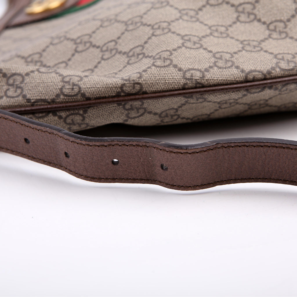 Gucci 547939 Ophidia GG Supreme Half Moon Hobo Large