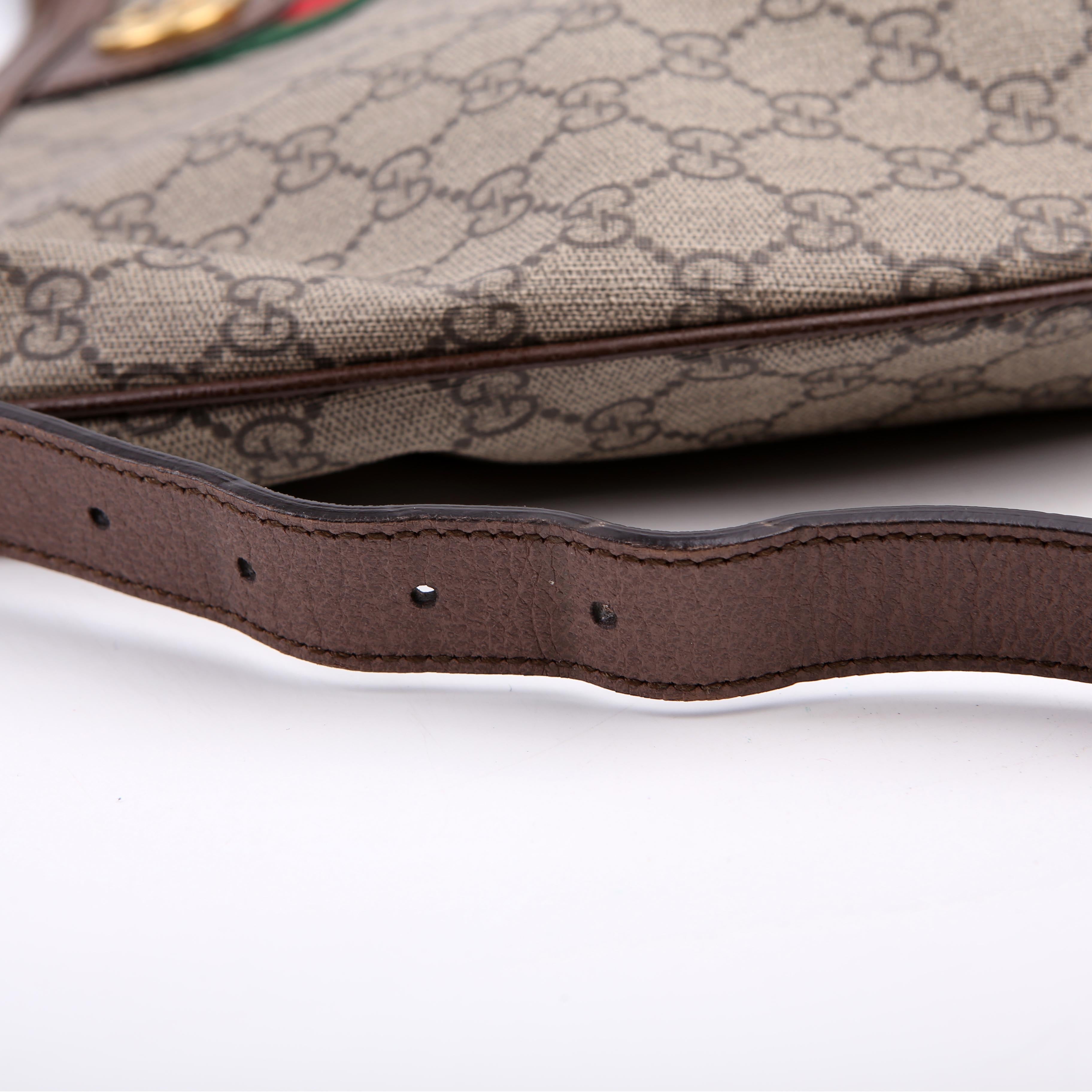 Gucci 547939 Ophidia GG Supreme Half Moon Hobo Large