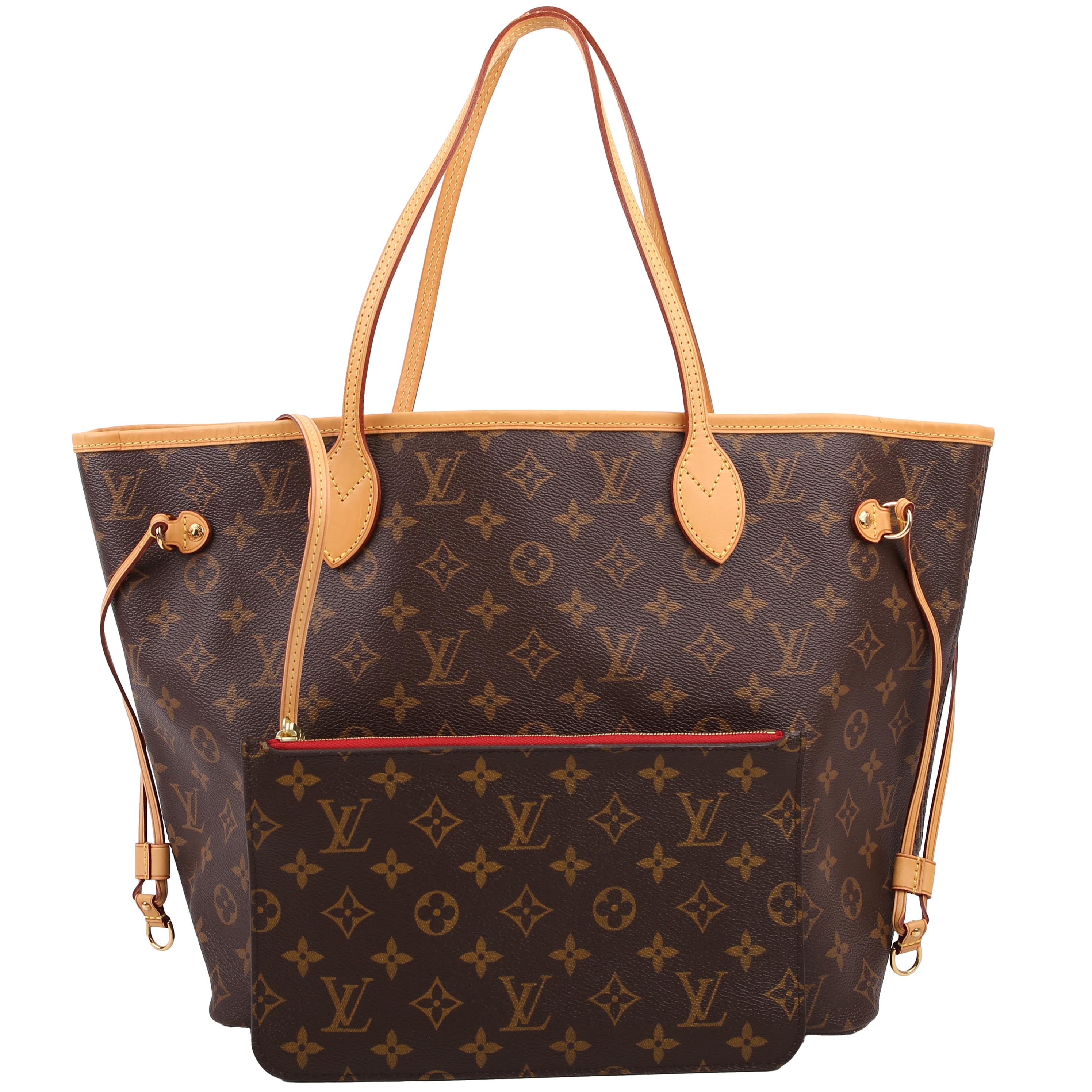 Neverfull with Wallet MM Monogram Red