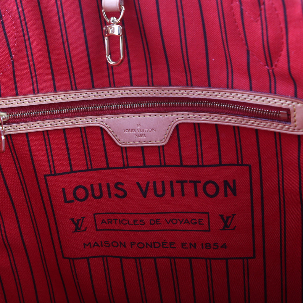 Neverfull with Wallet MM Monogram Red