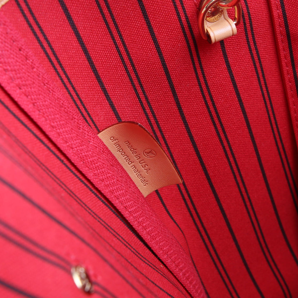 Neverfull with Wallet MM Monogram Red
