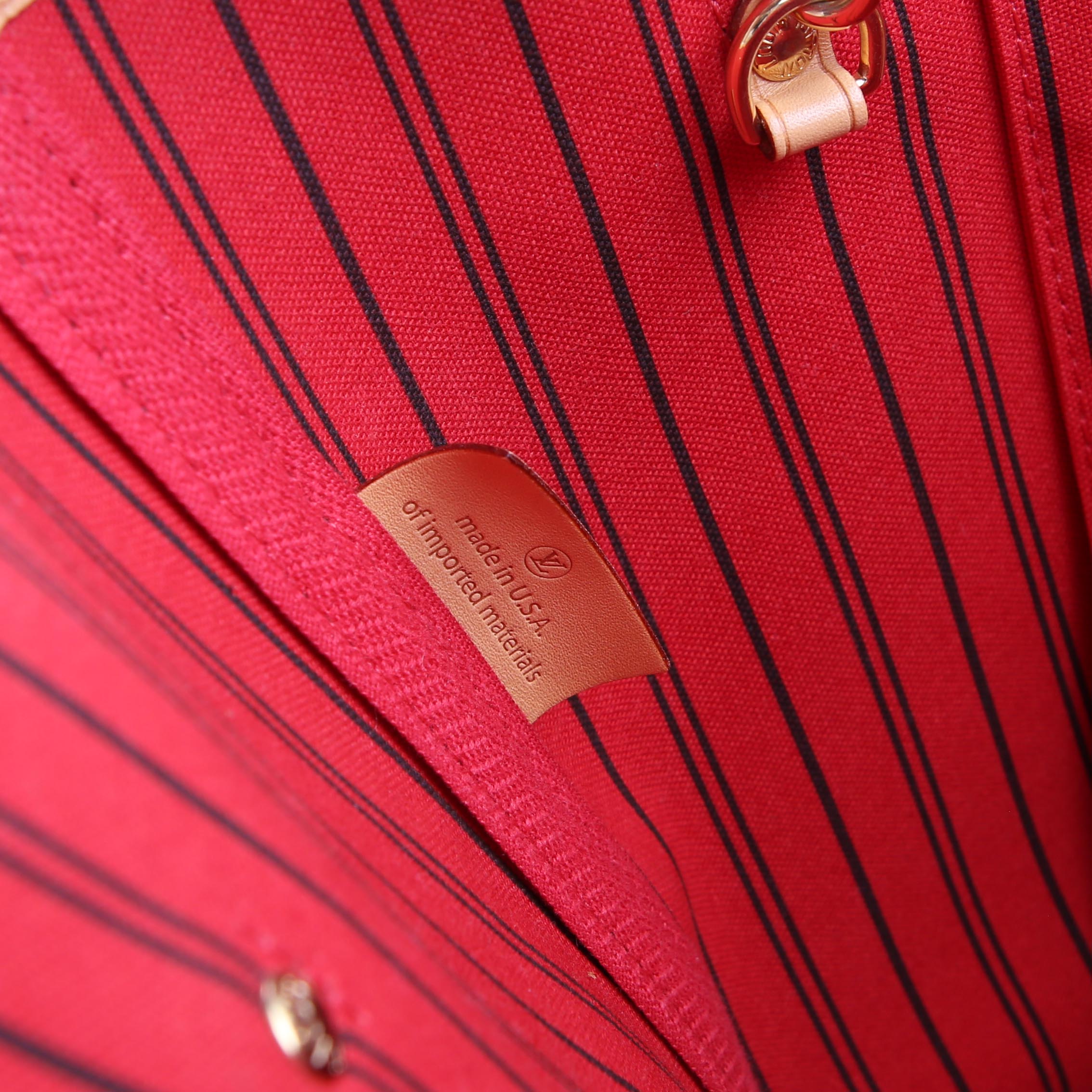 Neverfull with Wallet MM Monogram Red