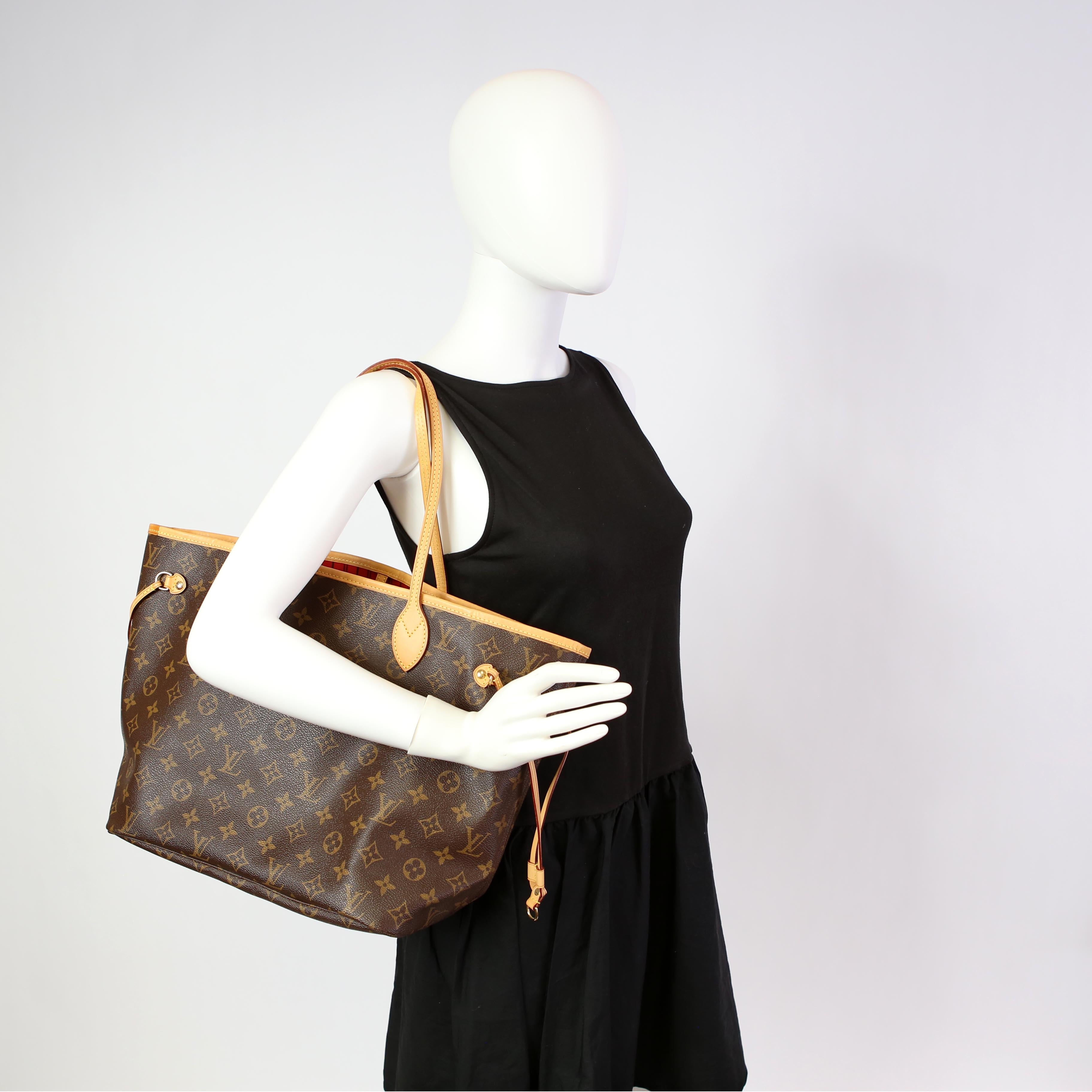 Neverfull with Wallet MM Monogram Red