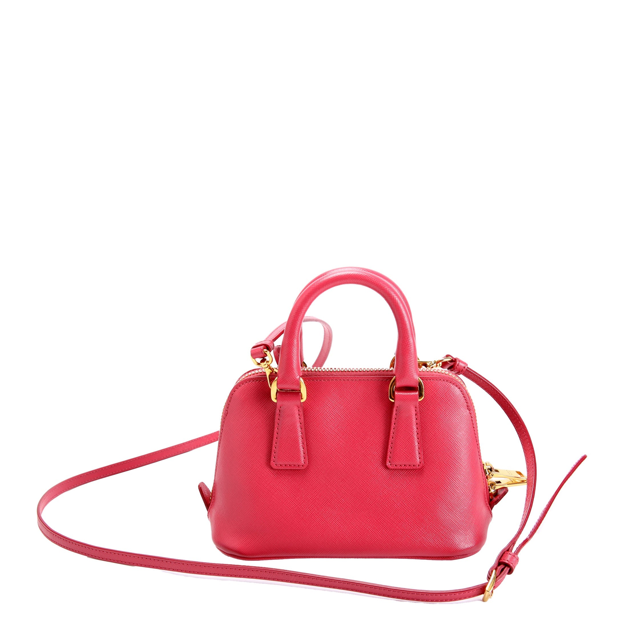 Saffiano Lux Mini Promenade Pink