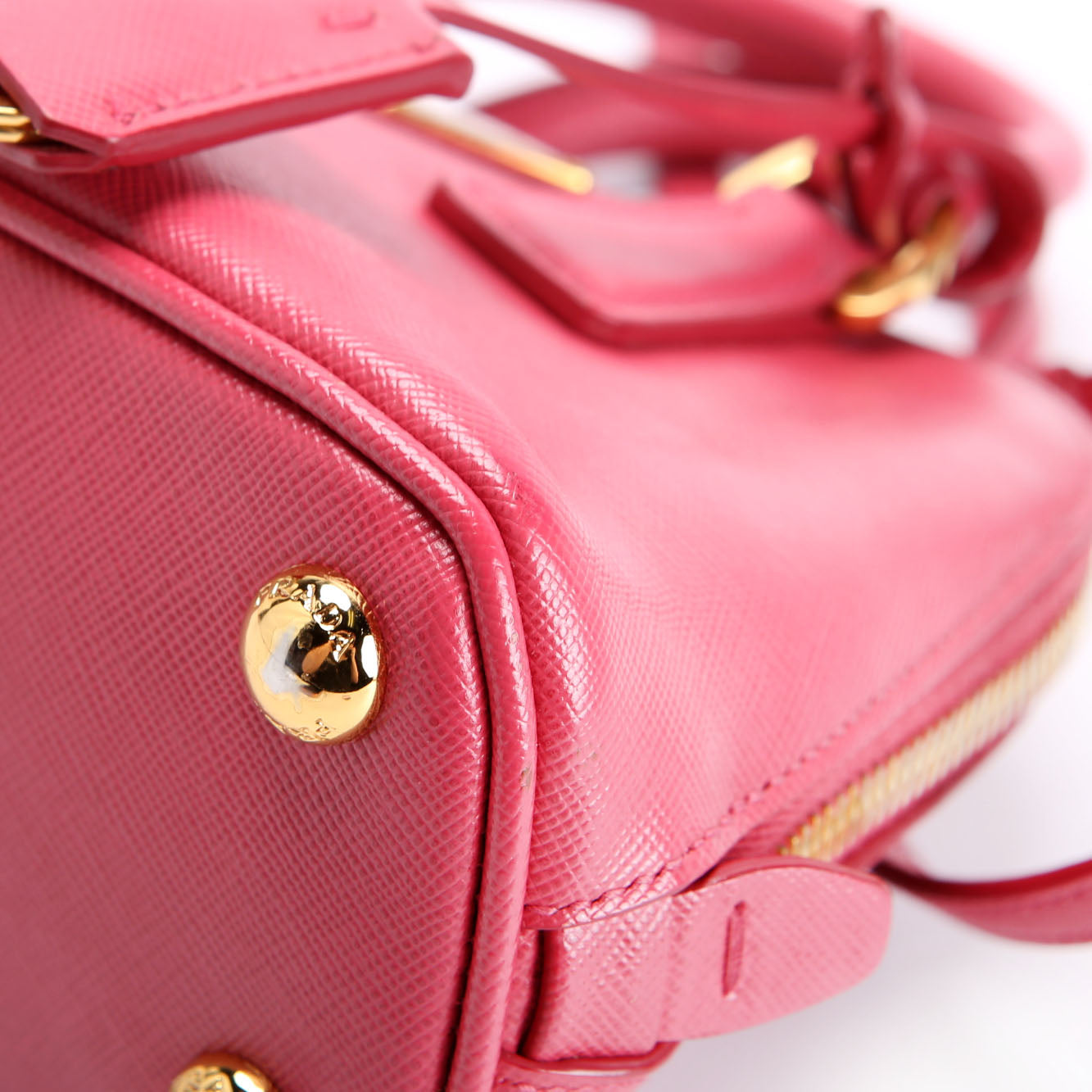 Saffiano Lux Mini Promenade Pink