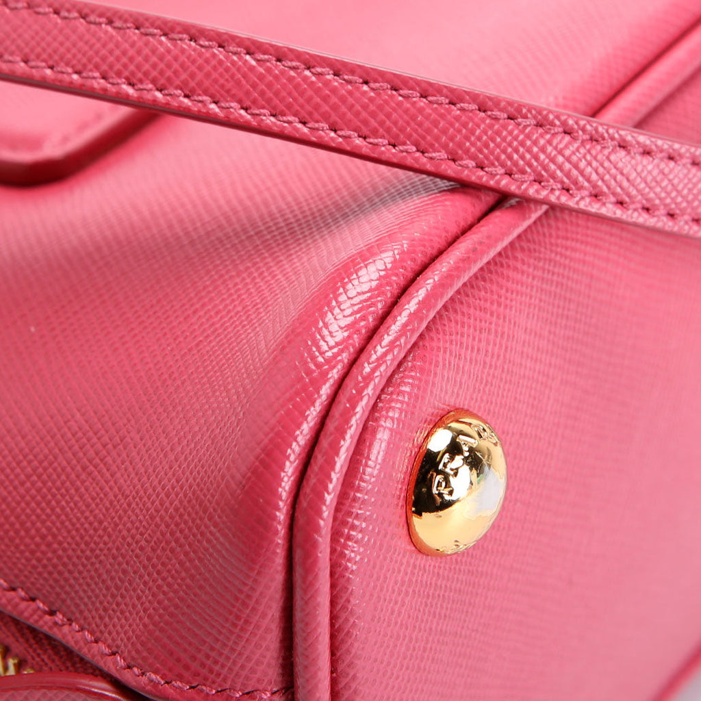 Saffiano Lux Mini Promenade Pink