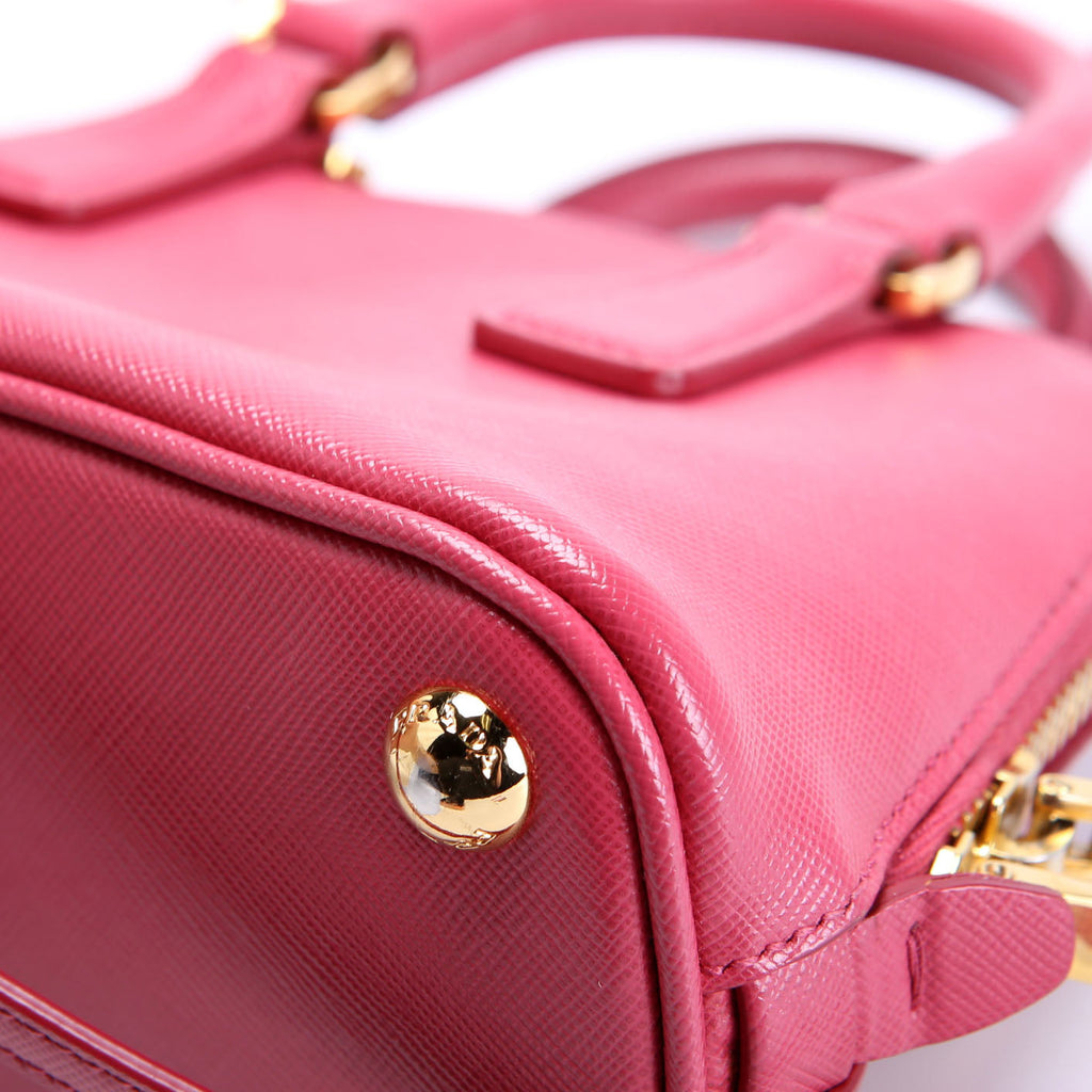 Saffiano Lux Mini Promenade Pink