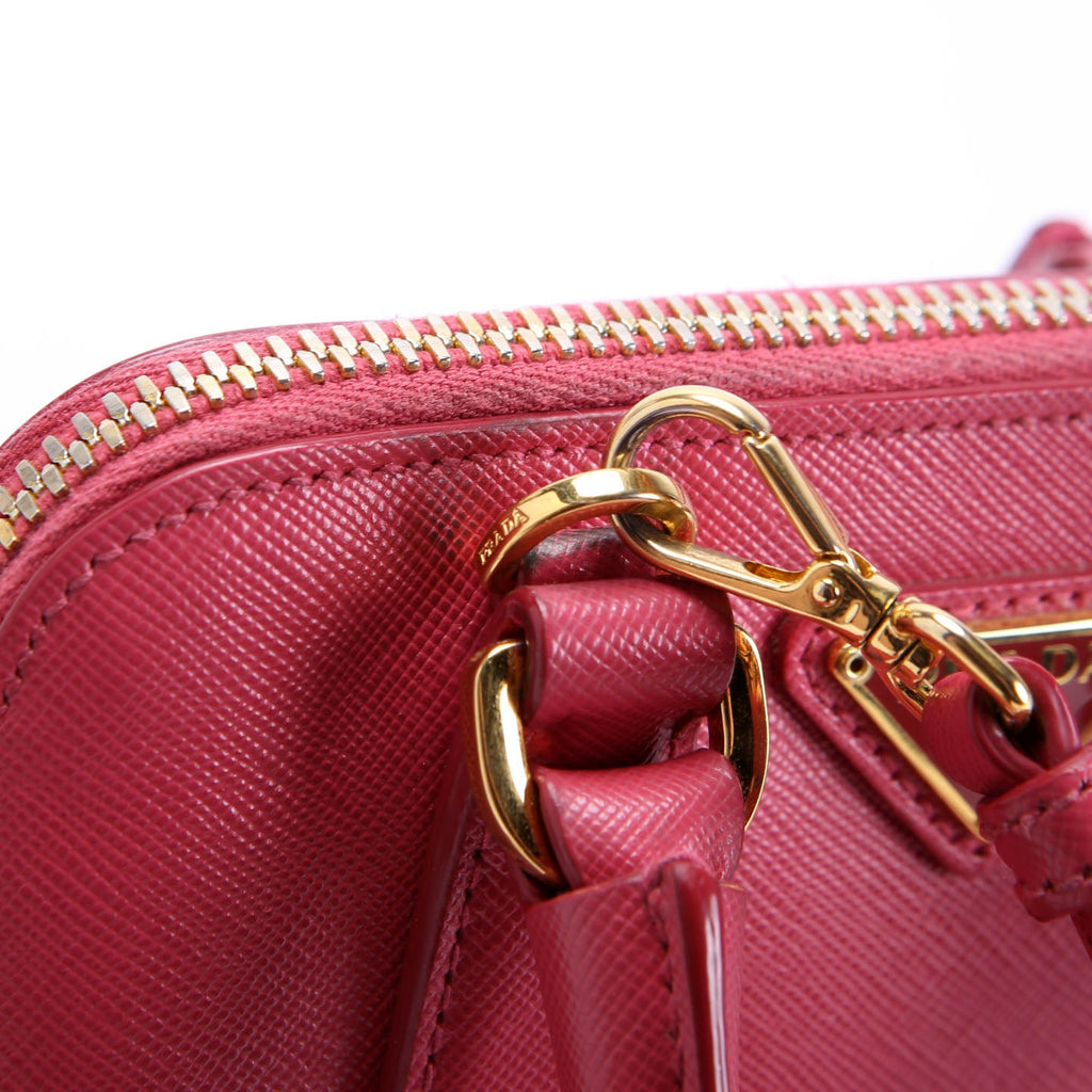 Saffiano Lux Mini Promenade Pink