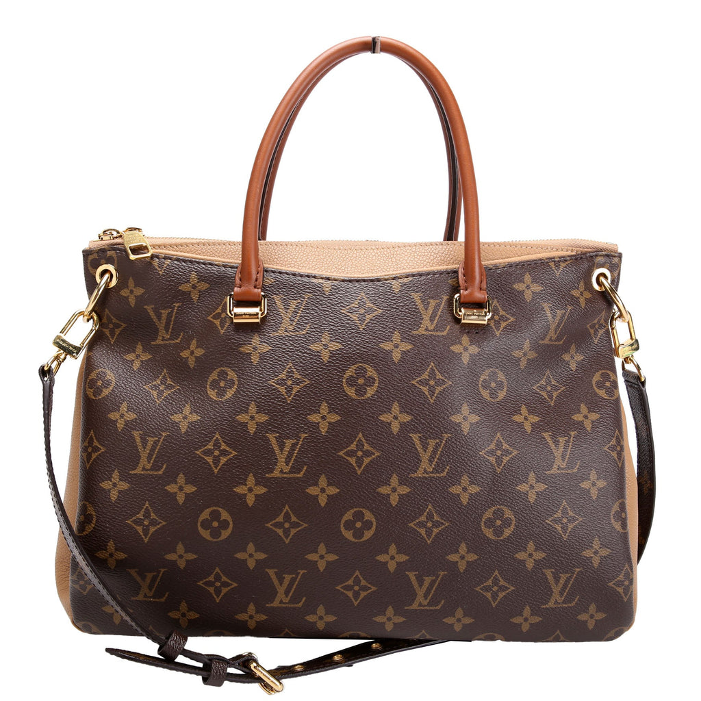 Pallas Tote Monogram Leather Side
