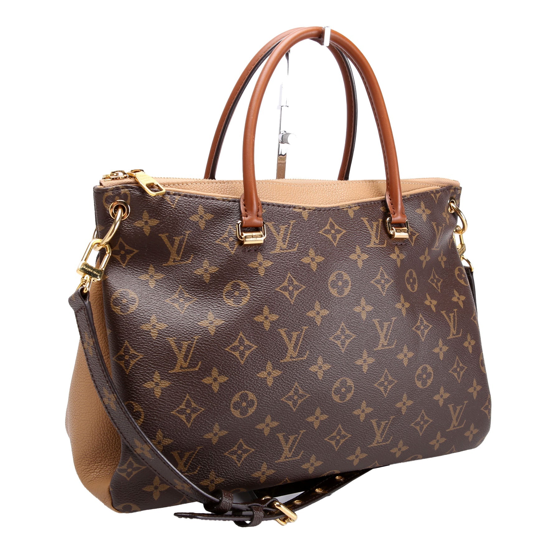 Pallas Tote Monogram Leather Side
