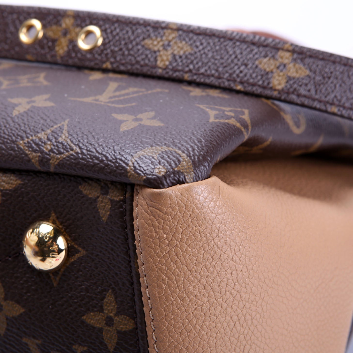 Pallas Tote Monogram Leather Side