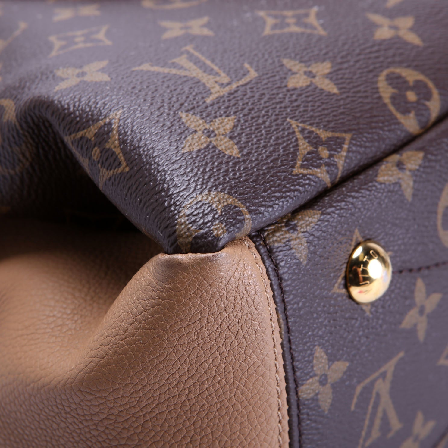 Pallas Tote Monogram Leather Side