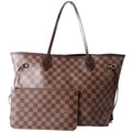 Neverfull With Wallet MM Damier Ebene Red
