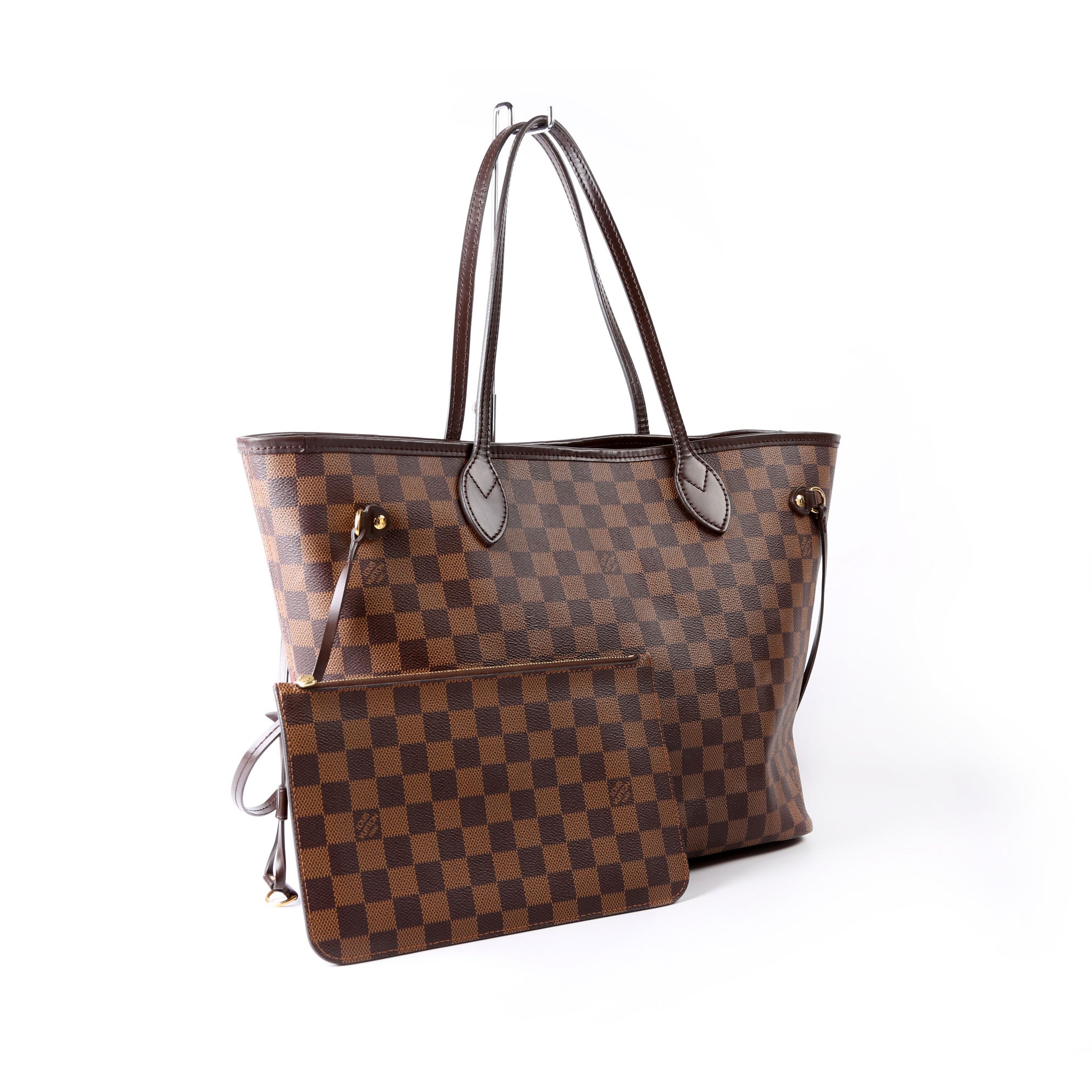 Neverfull With Wallet MM Damier Ebene Red