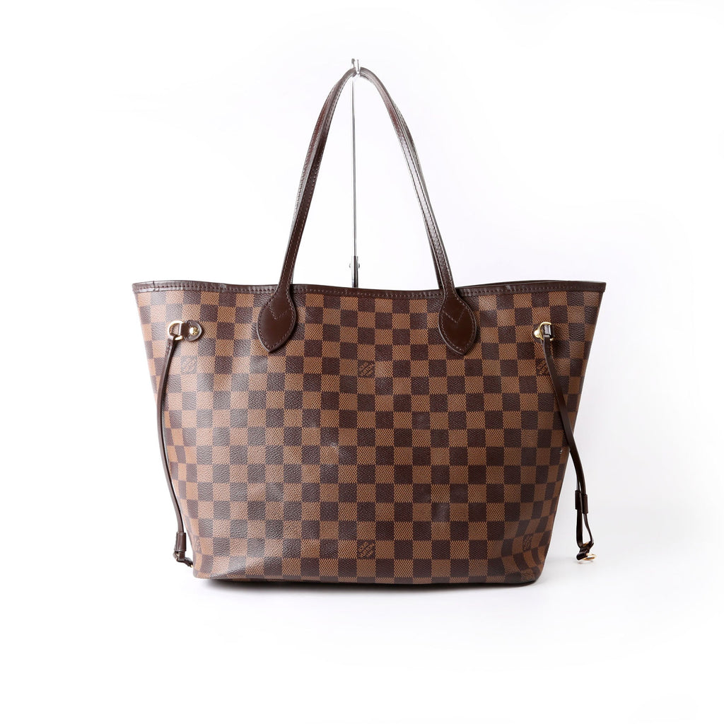 Neverfull With Wallet MM Damier Ebene Red