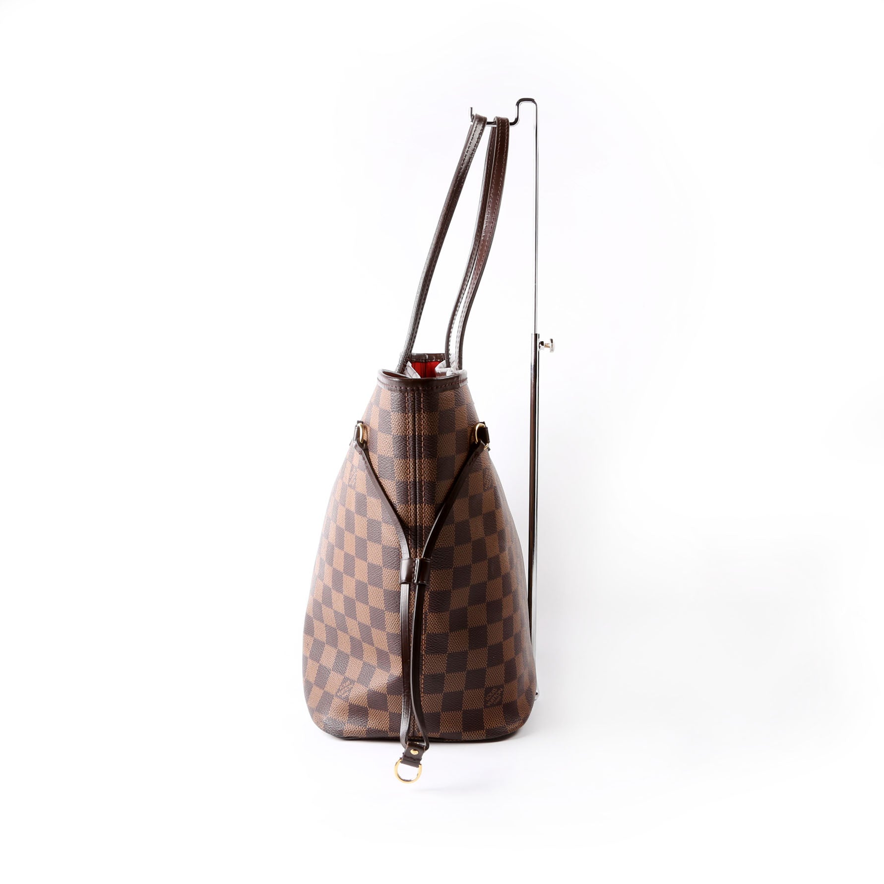 Neverfull With Wallet MM Damier Ebene Red