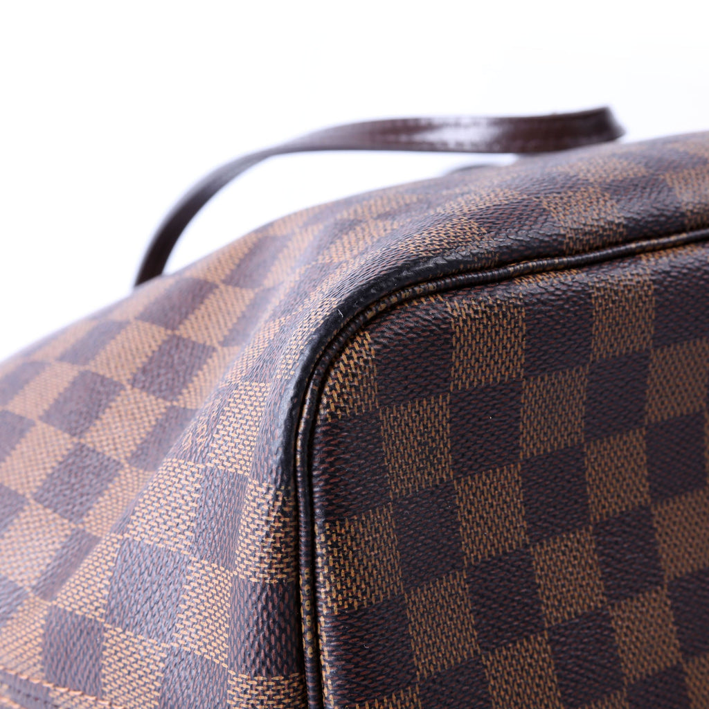 Neverfull With Wallet MM Damier Ebene Red