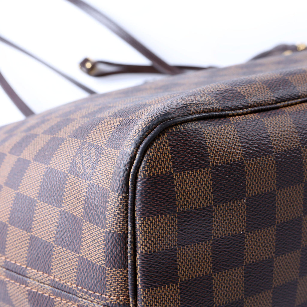 Neverfull With Wallet MM Damier Ebene Red