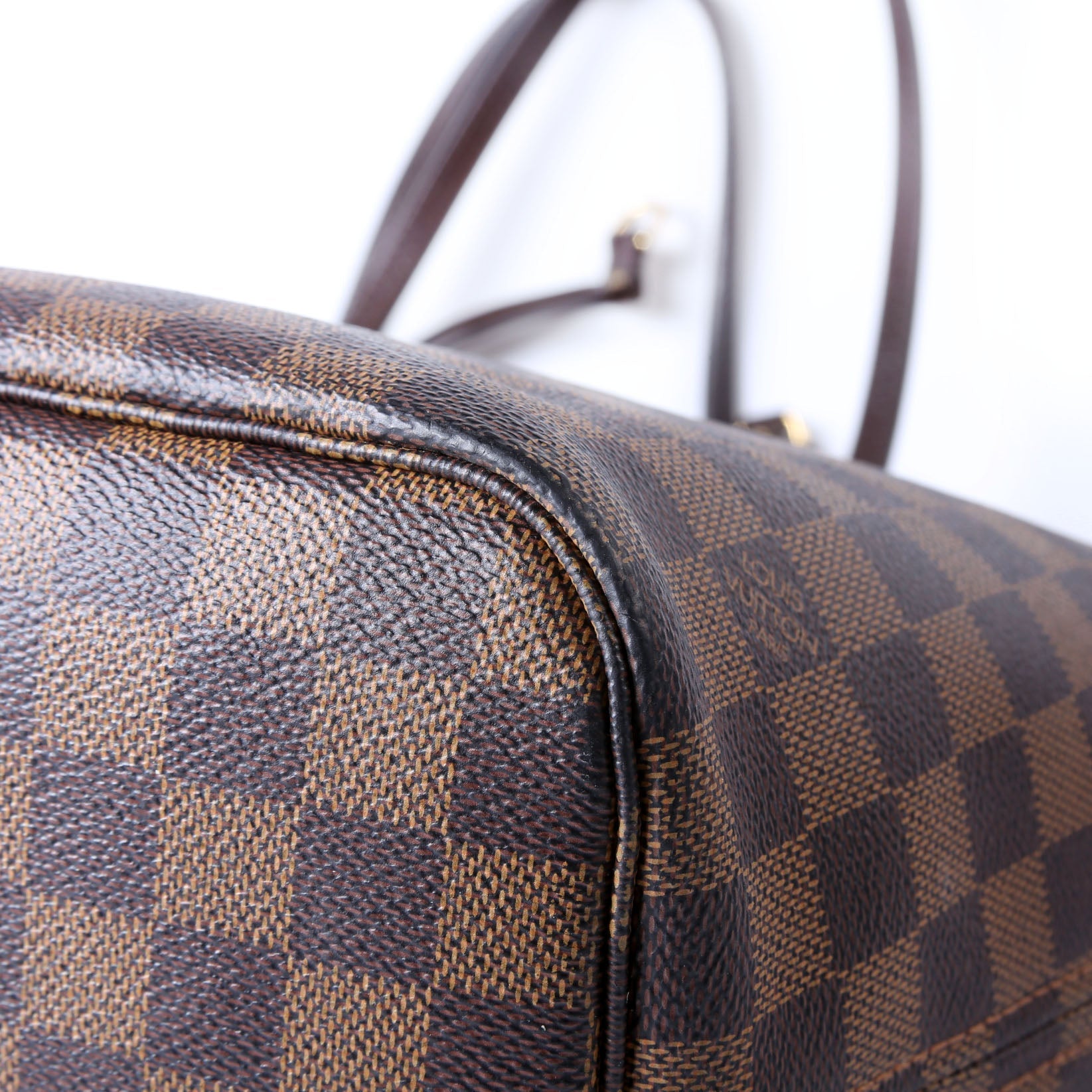 Neverfull With Wallet MM Damier Ebene Red
