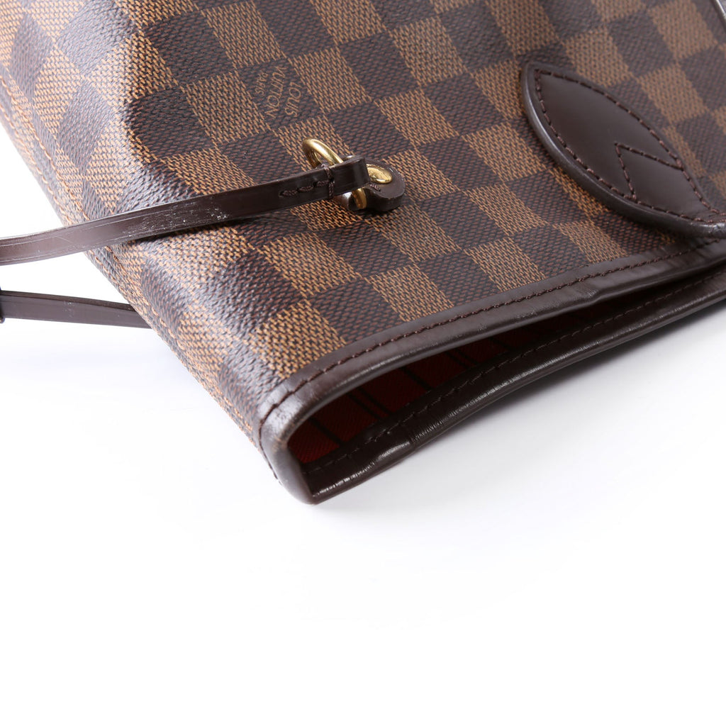Neverfull With Wallet MM Damier Ebene Red