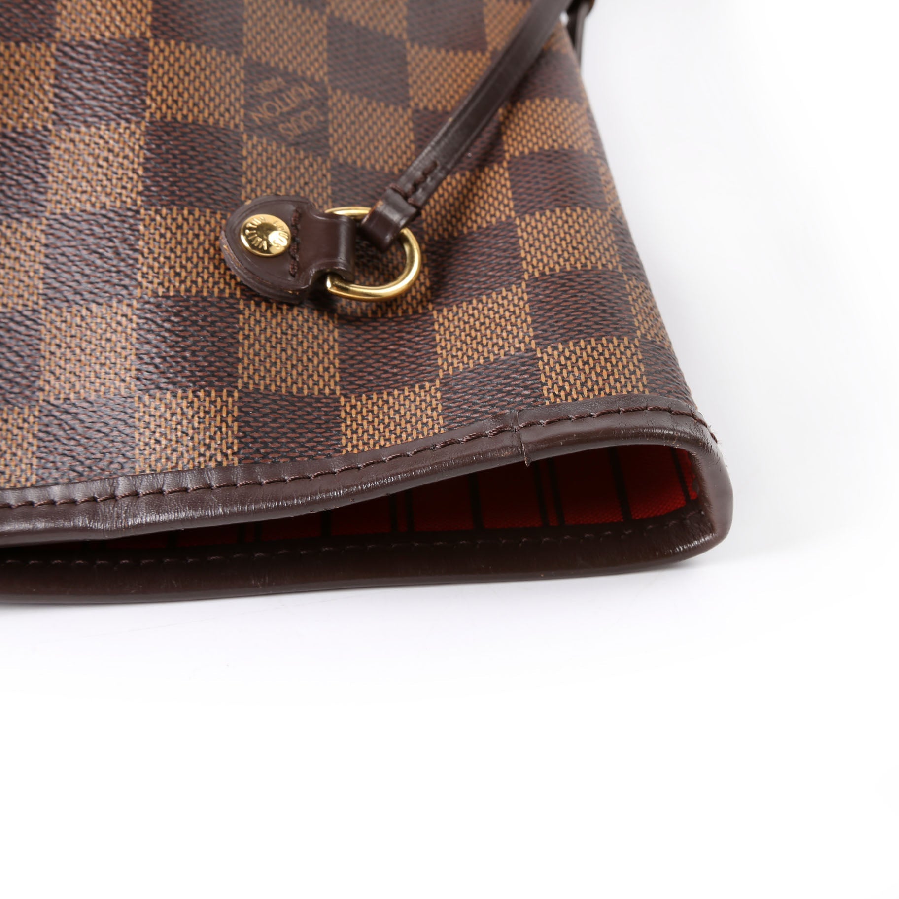 Neverfull With Wallet MM Damier Ebene Red