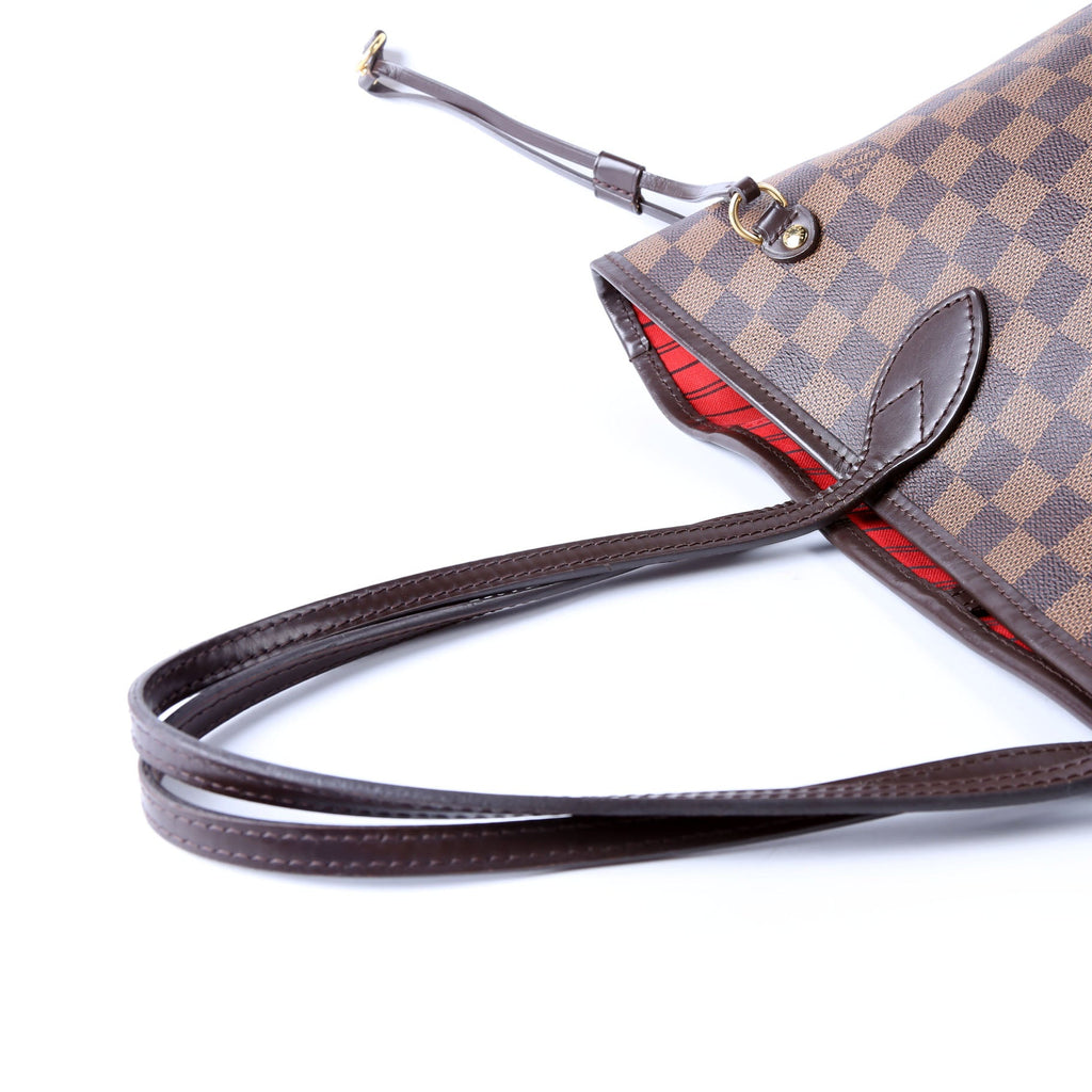 Neverfull With Wallet MM Damier Ebene Red