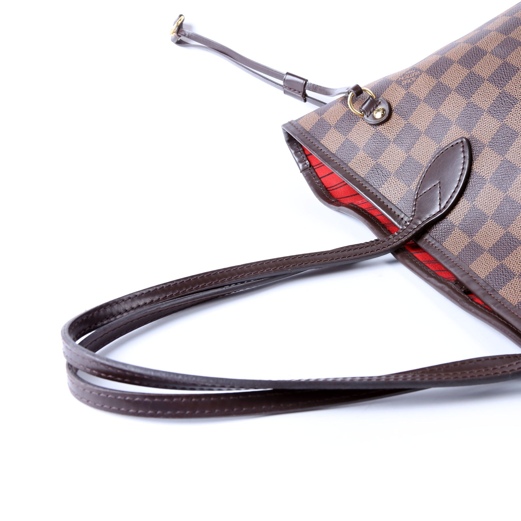 Neverfull With Wallet MM Damier Ebene Red
