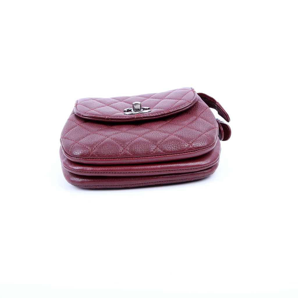 Waiter Flap Bag Caviar 21M Burgundy