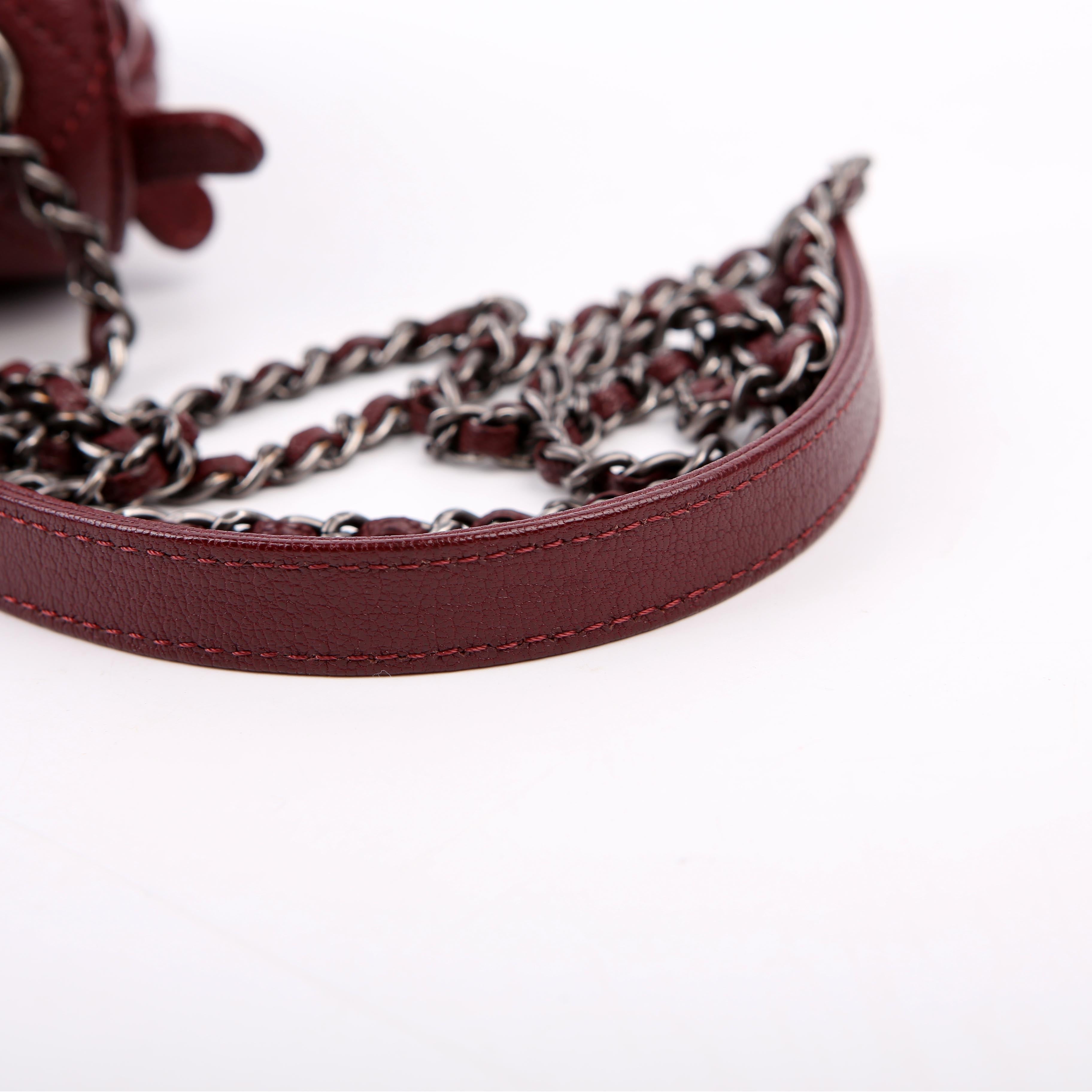 Waiter Flap Bag Caviar 21M Burgundy