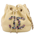 CC Crystal Drawstring Bag Mini 31M Yellow
