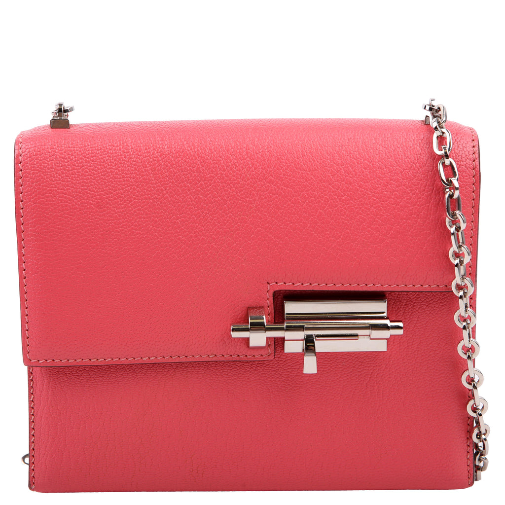Hermes Verrou Chaine Mini Pink/Silver