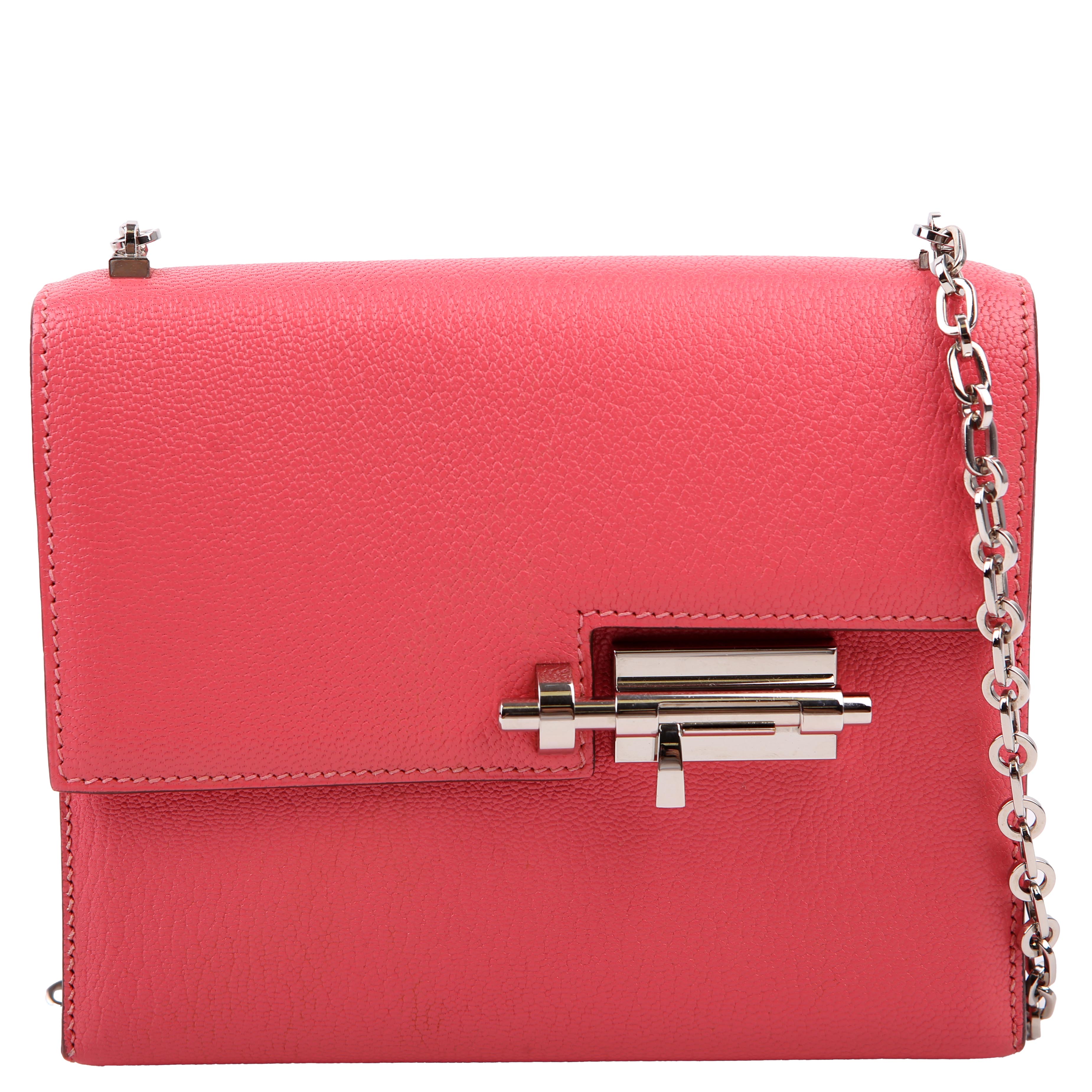 Hermes Verrou Chaine Mini Pink/Silver