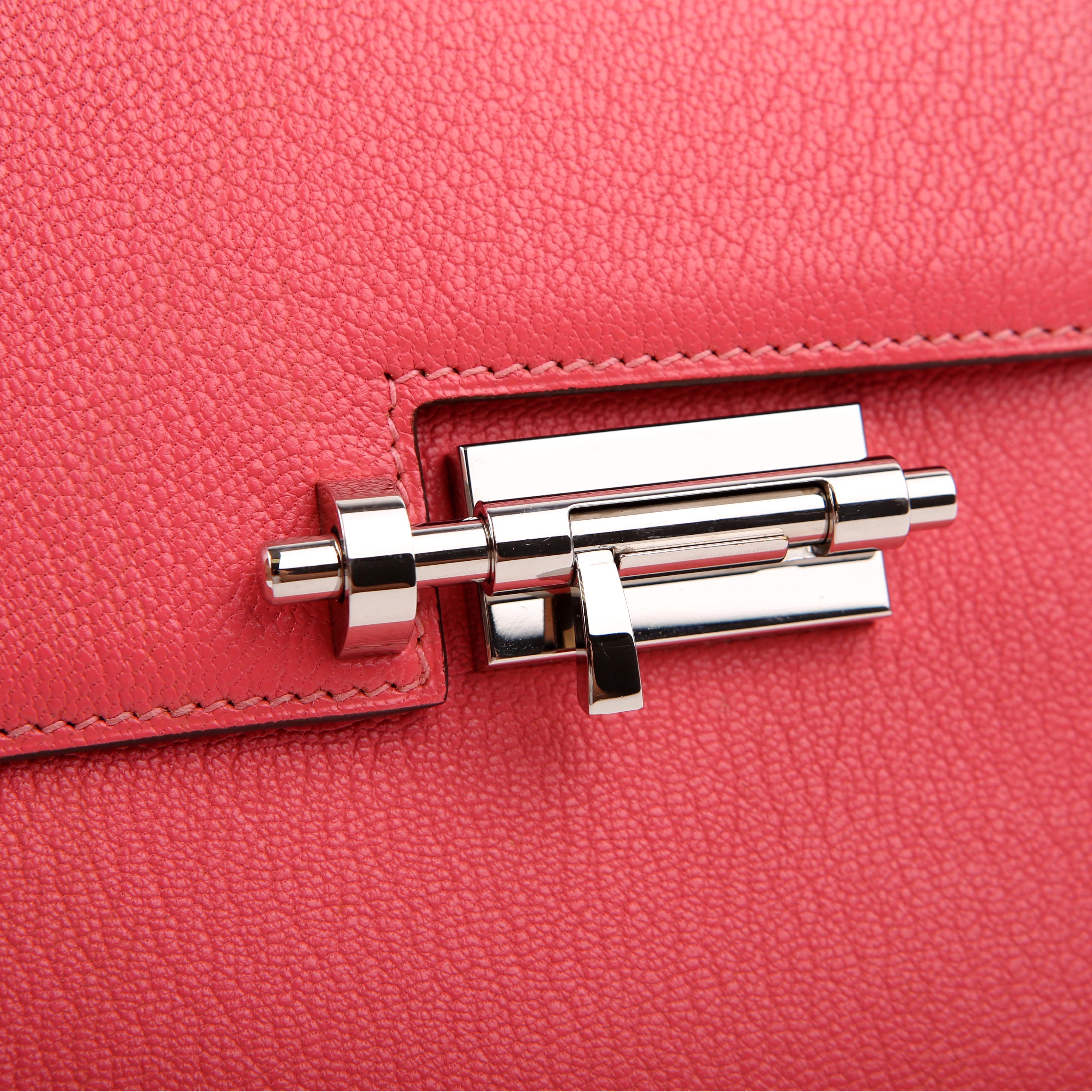 Hermes Verrou Chaine Mini Pink/Silver