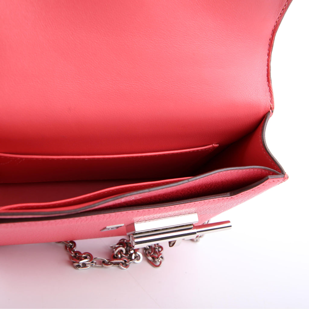 Hermes Verrou Chaine Mini Pink/Silver