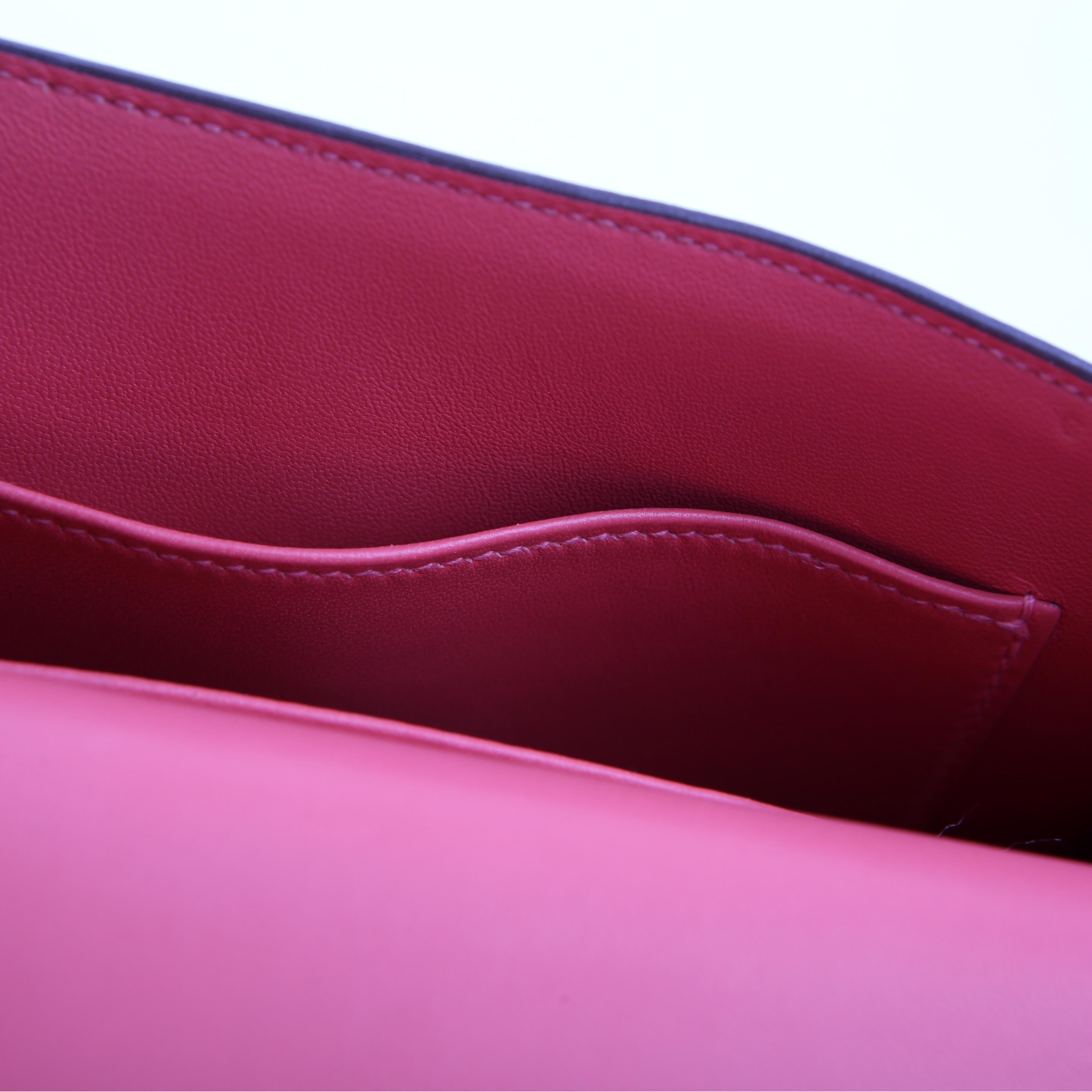 Hermes Verrou Chaine Mini Pink/Silver