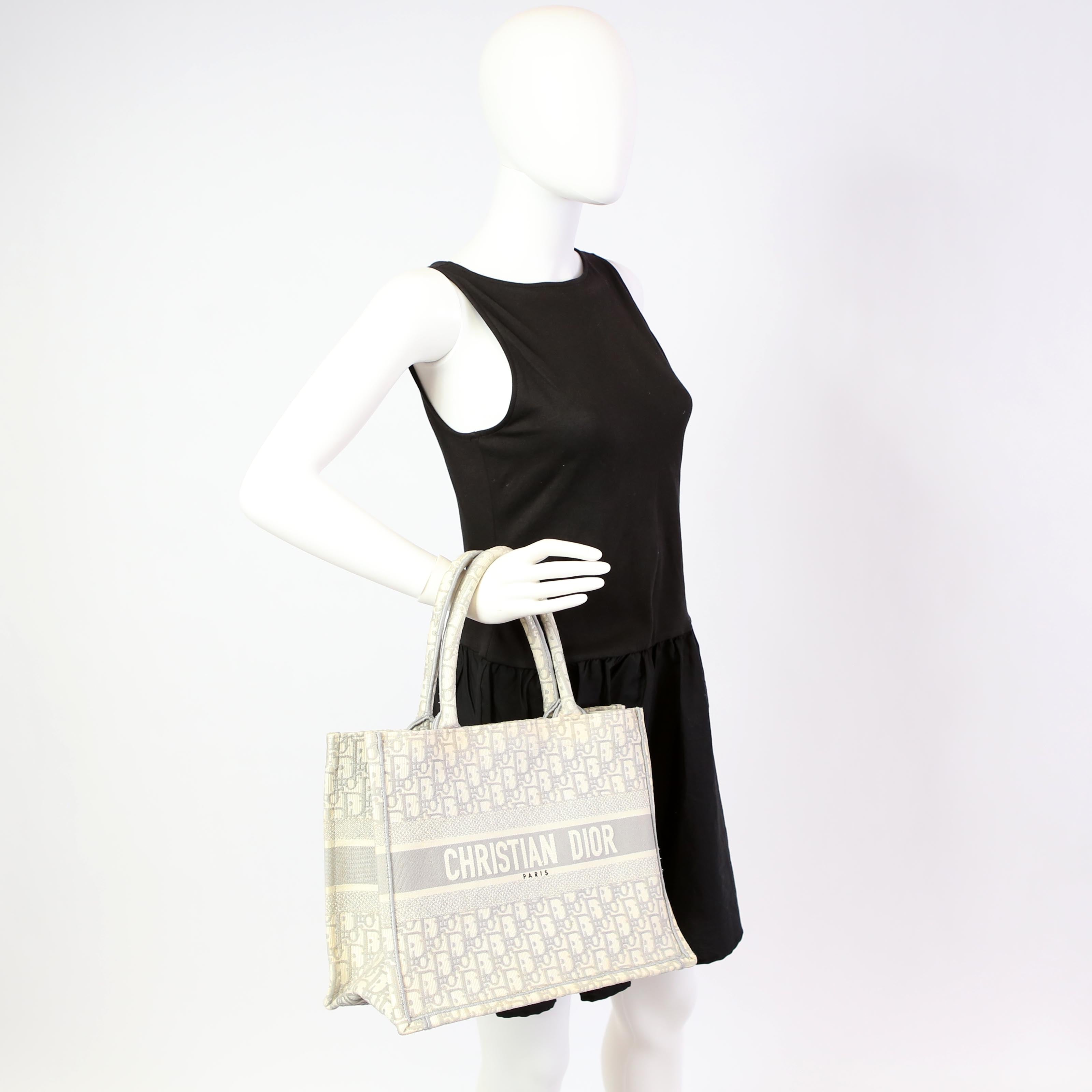 Dior Book Tote Medium Grey