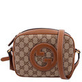 820429 Blondie GG Canvas Small Shoulder Bag Brown