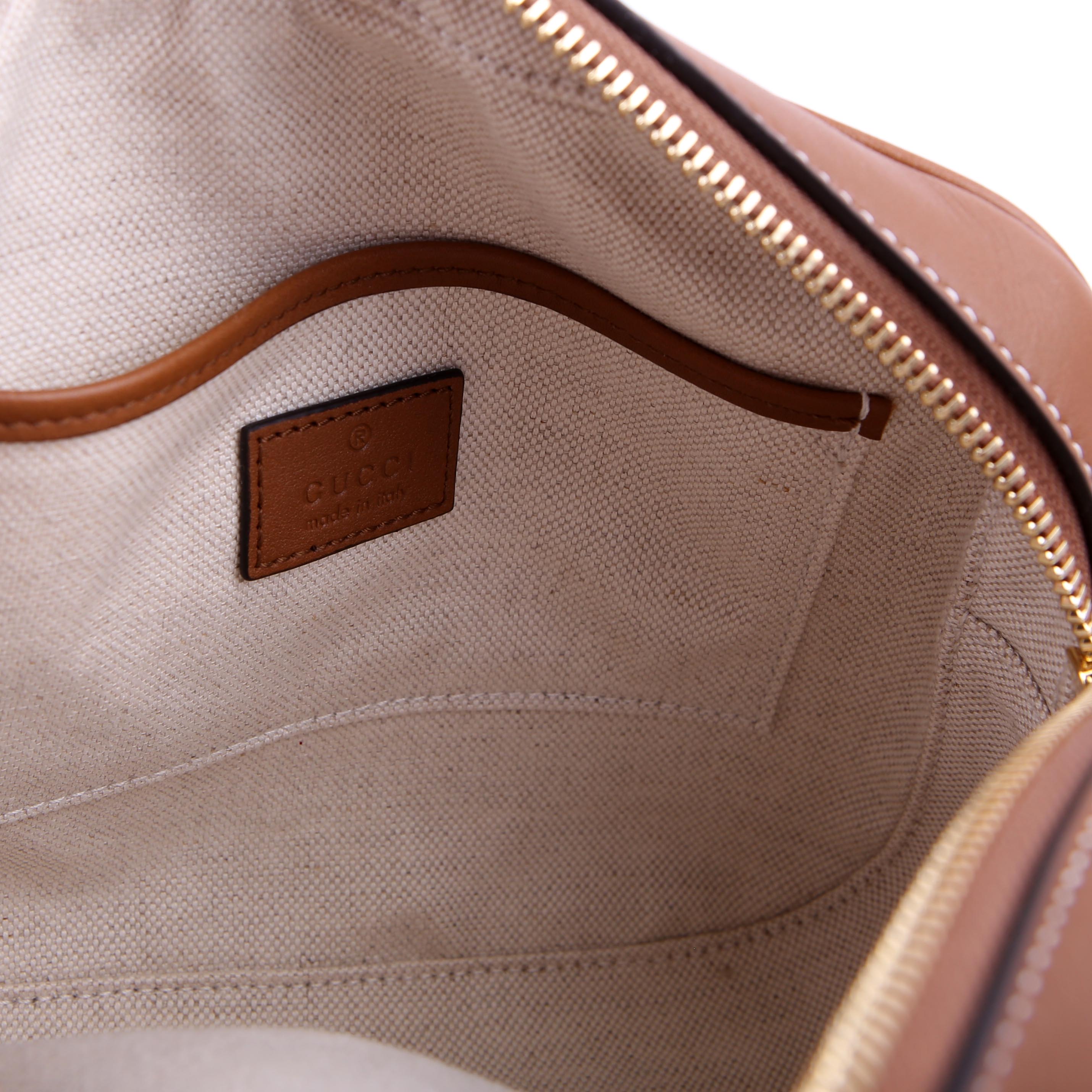 820429 Blondie GG Canvas Small Shoulder Bag Brown