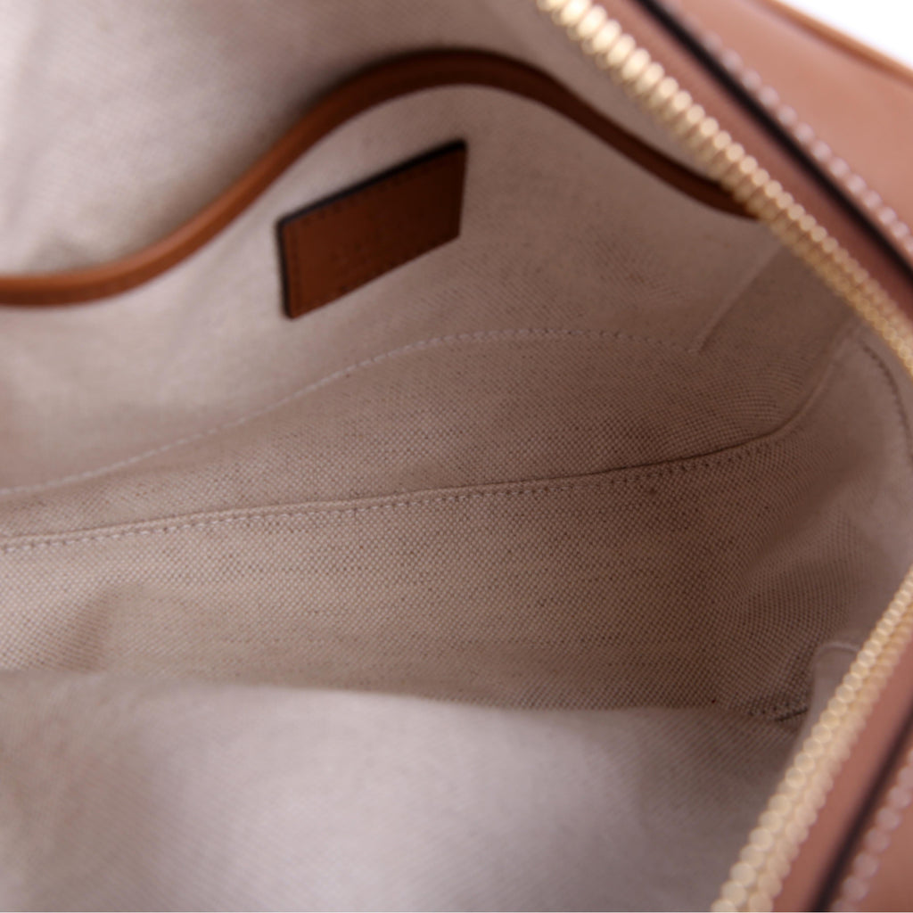 820429 Blondie GG Canvas Small Shoulder Bag Brown