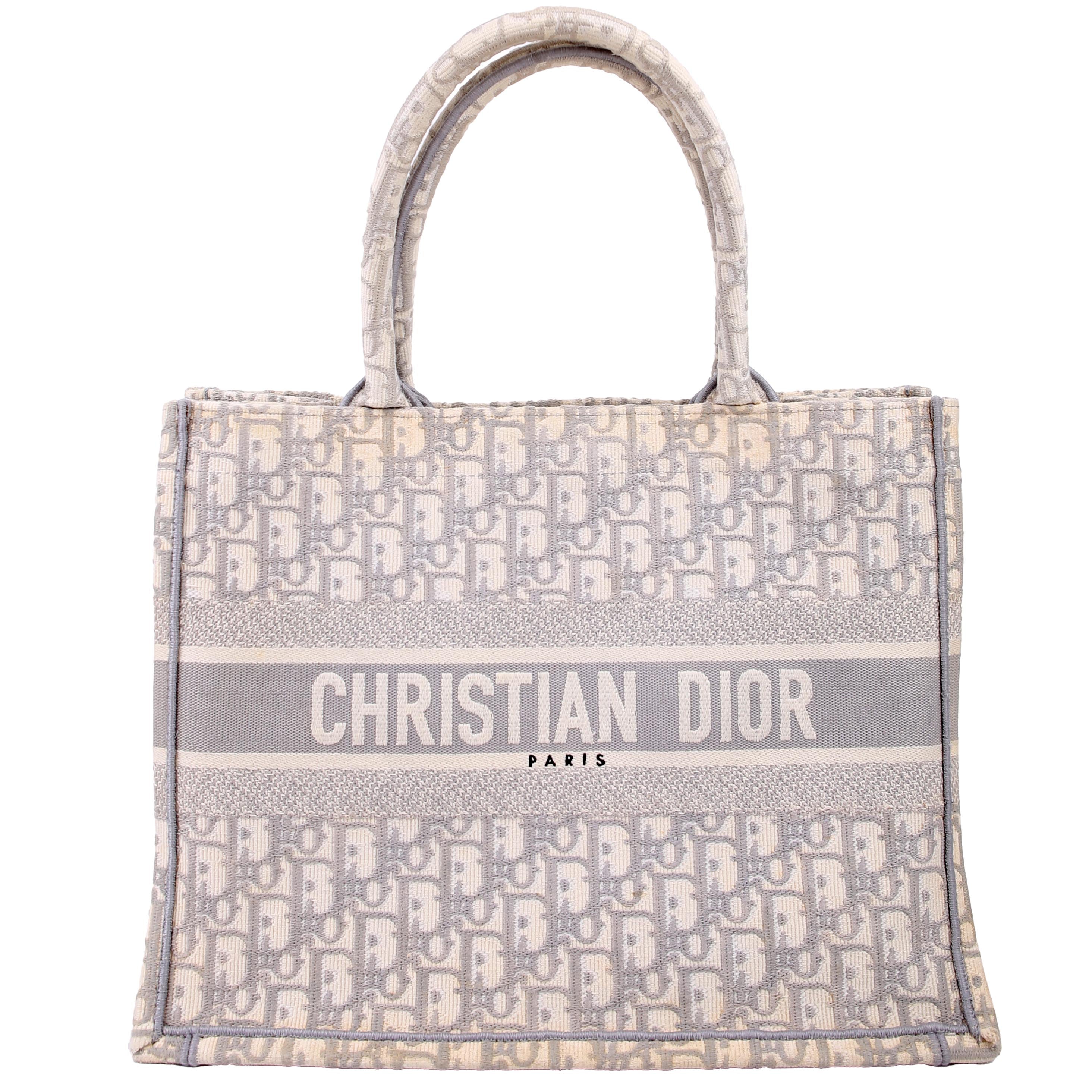 Dior Book Tote Medium Grey