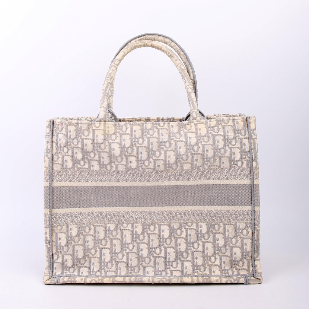 Dior Book Tote Medium Grey