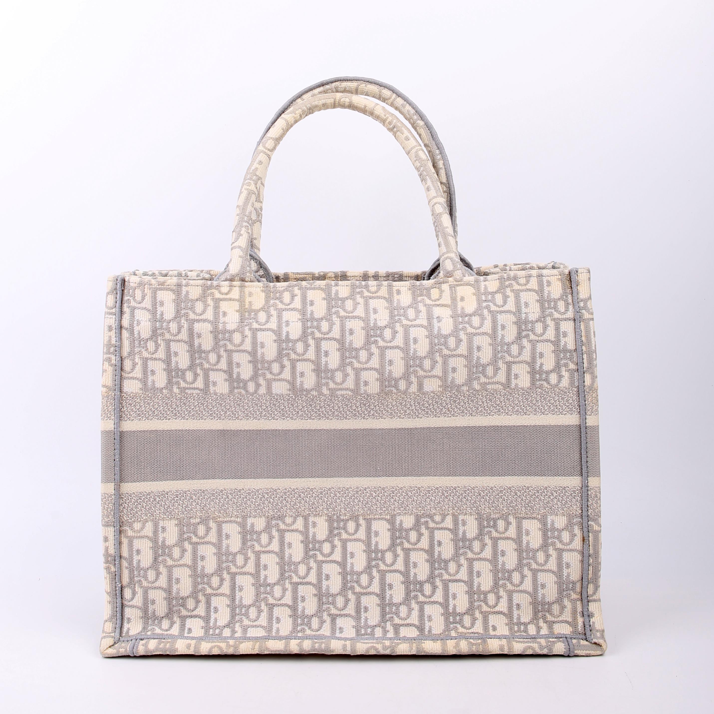 Dior Book Tote Medium Grey