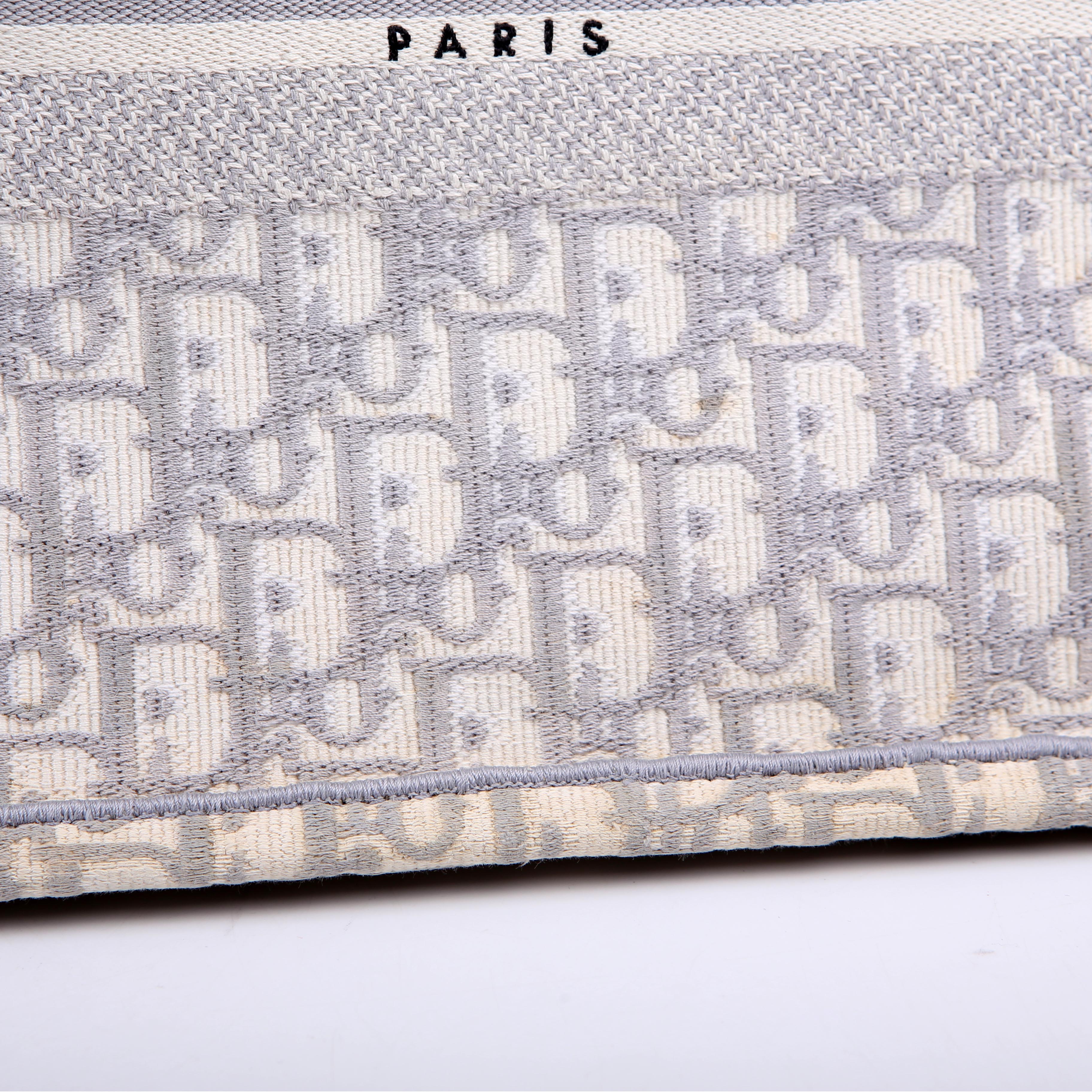 Dior Book Tote Medium Grey