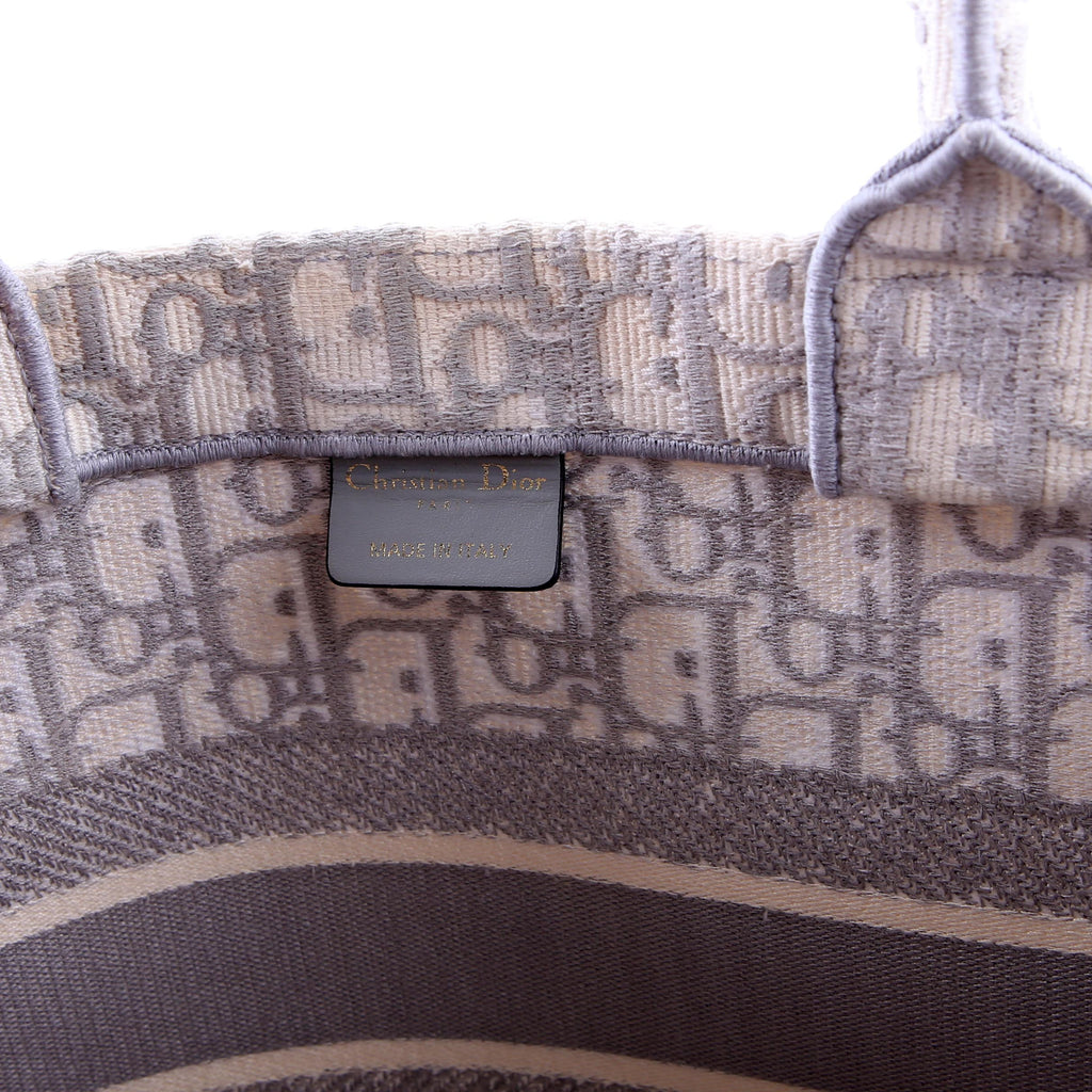 Dior Book Tote Medium Grey