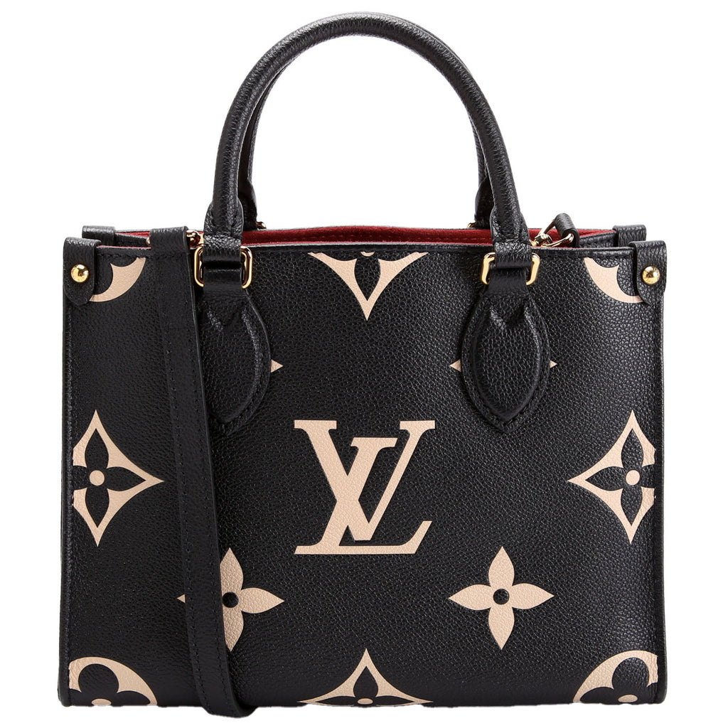 ONTHEGO PM Bicolor Empreinte Black/Beige