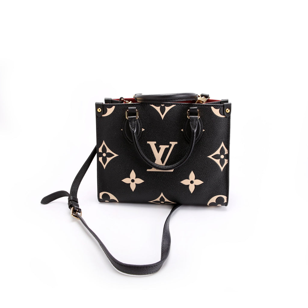 ONTHEGO PM Bicolor Empreinte Black/Beige