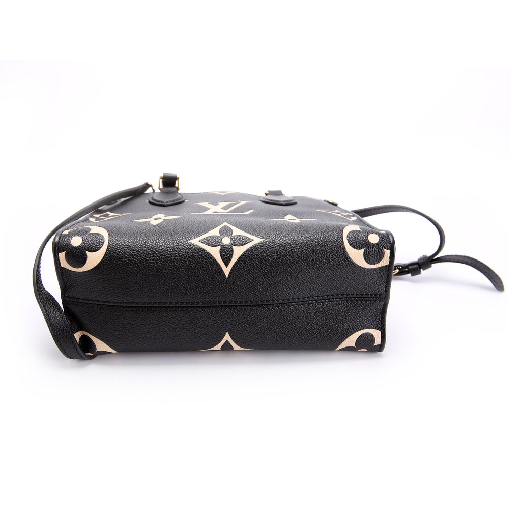 ONTHEGO PM Bicolor Empreinte Black/Beige