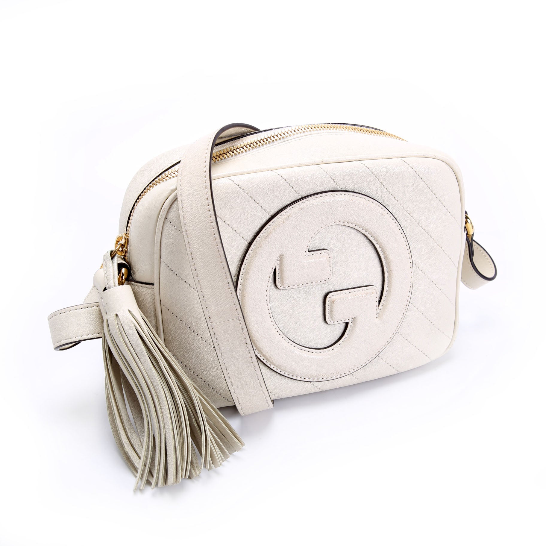 742360 Blondie Small Shoulder Bag Ivory