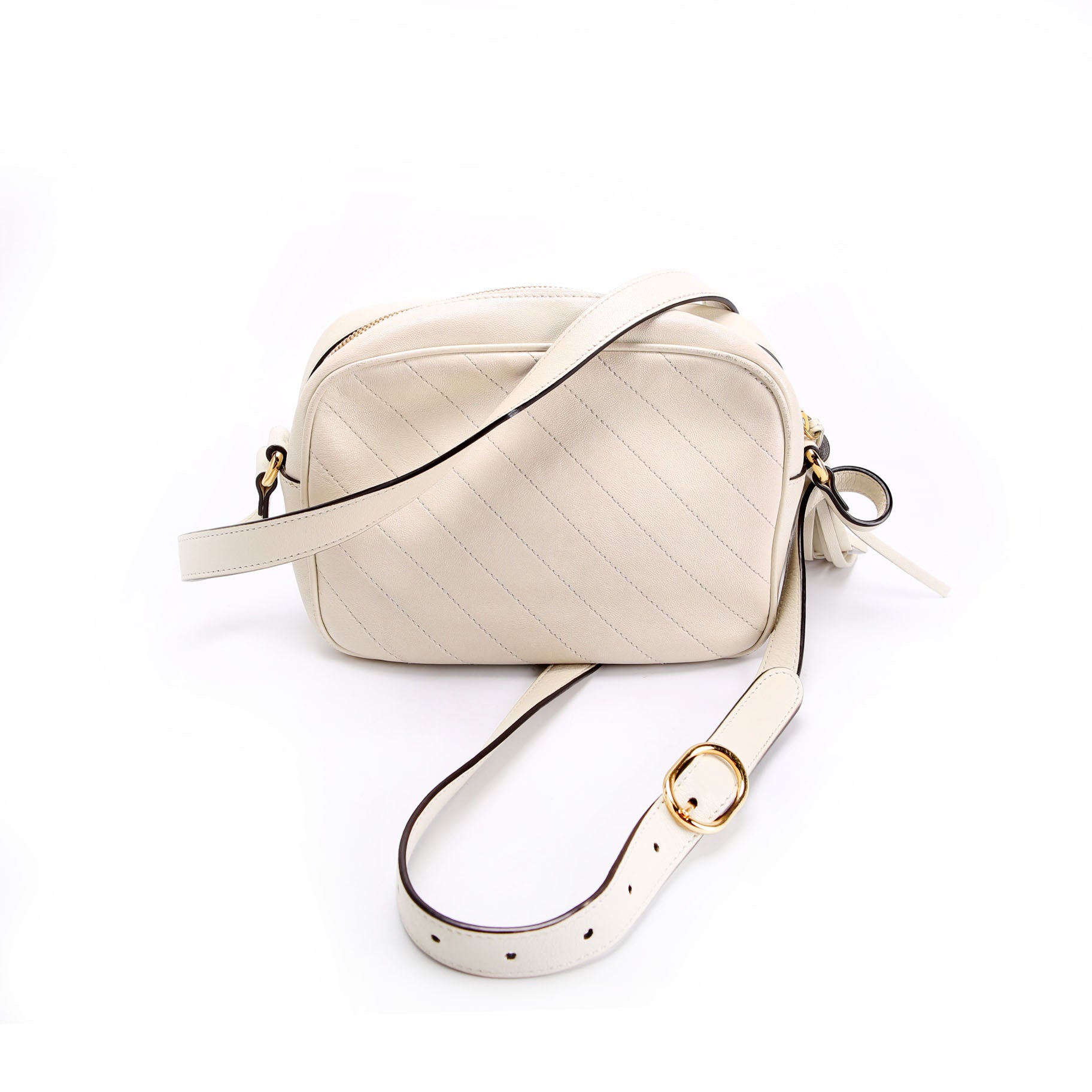 742360 Blondie Small Shoulder Bag Ivory