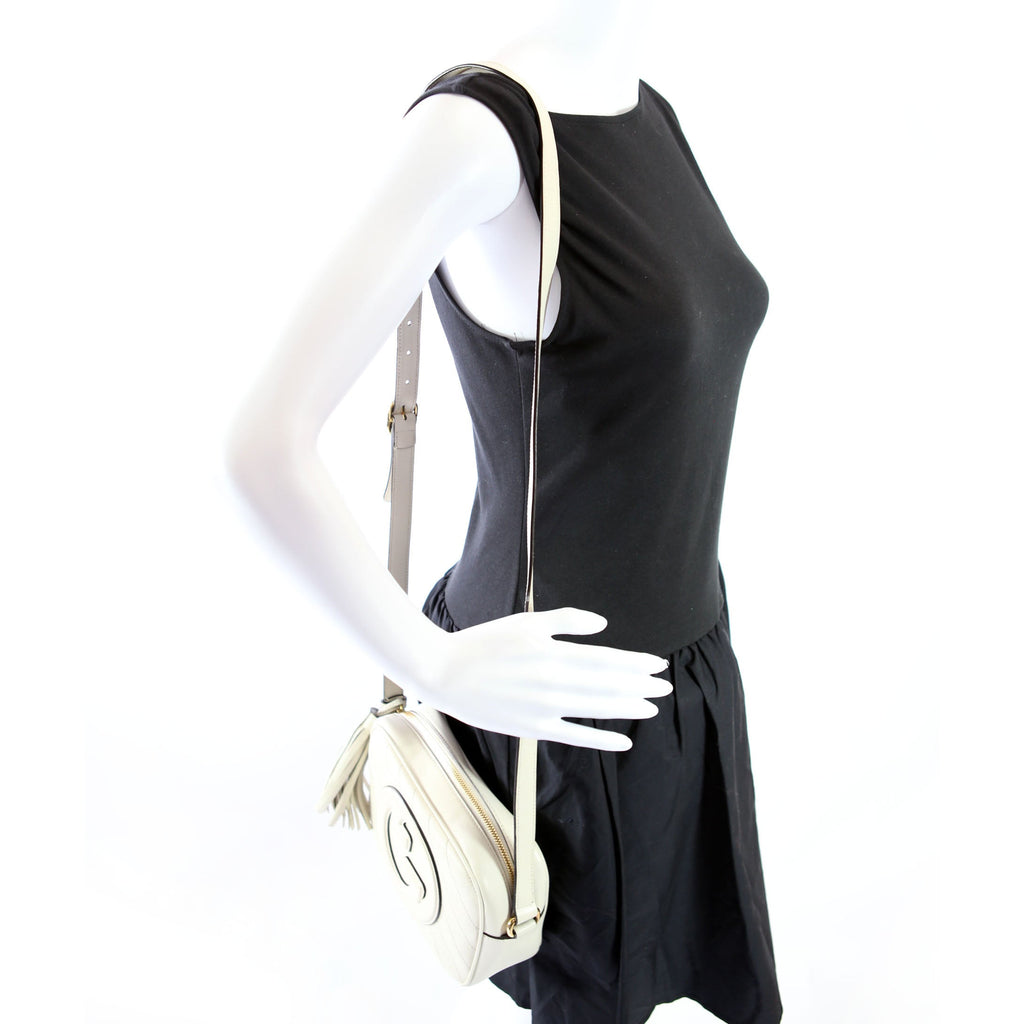 742360 Blondie Small Shoulder Bag Ivory